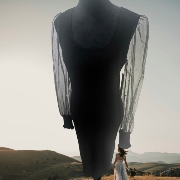 Absolutely Famous, Large, Black, Dress - Picture 9 of 11